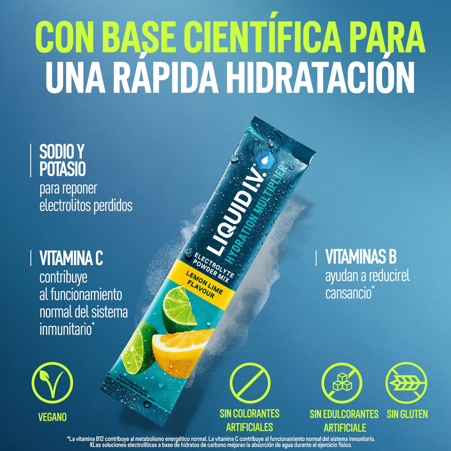 Liquid I.V.® Hydration Multiplier® ES - Lemon Lime 24PK